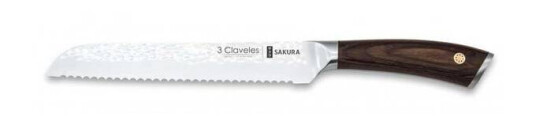 3 Claveles Sakura brødkniv 19cm
