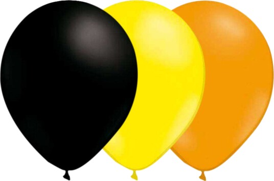 Ballongkungen Ballongkombo Svart Lysegul Mandarin 15-pakning 3018