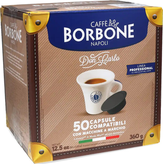 Caffè Borbone | Don Carlo Miscela Rossa 50 kapsler til Lavazza A Modo Mio