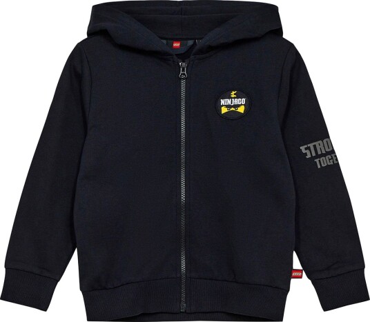 LEGO® Ninjago Cardigan LWScout 609 Svart LEGO® Wear 12 år (152) Cardigan