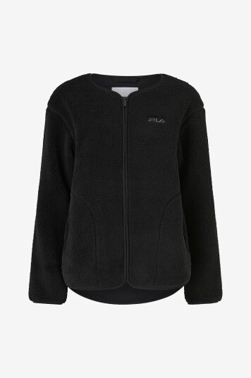 Fila Teddyjakke Cassiano Relaxed Teddy Fleece Svart