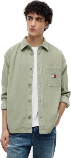 Tommy Jeans Tjm Brick Cord Overshirt Ext Khaki green M
