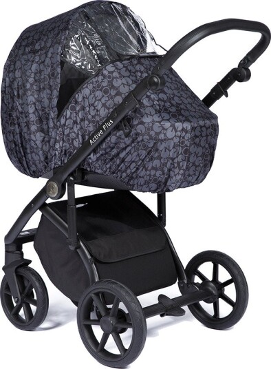 Nordbaby Universal Regntrekk til Sportsvogn Svart med Print