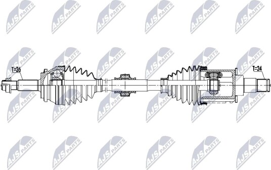 NTY NPW TY 237 Drivaksel