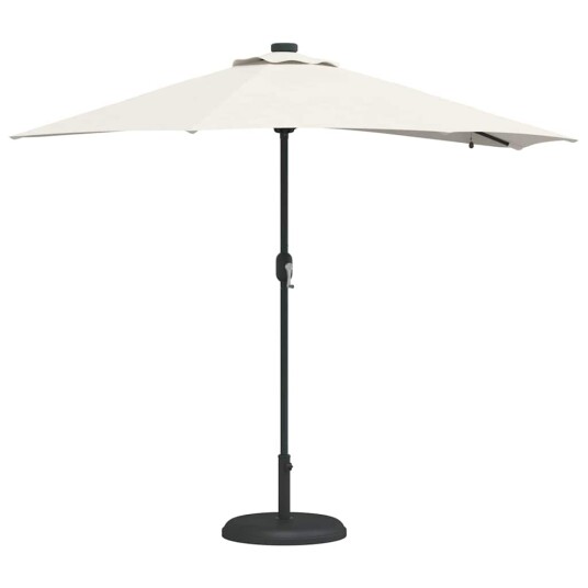  Hageparasol sand 294 x 150 x 223 cm stoff