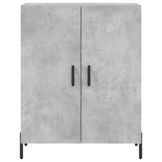 vidaXL Skjenk betonggrå 69,5x34x90 cm konstruert tre