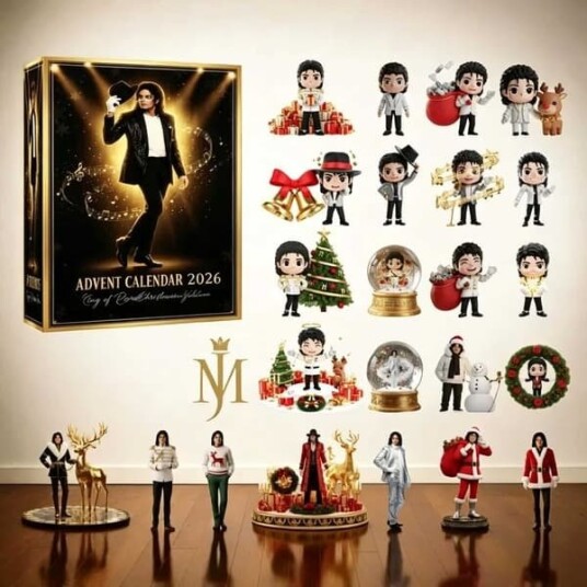 2026 Ny 'King of Pop' Michael Jackson 2D Flat Akryl Juletrepynt Adventskalender er her – den perfekte gaven til fans av King of Pop