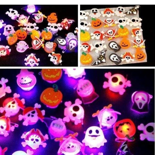 Halloween Lysende Brosjer 5 stk