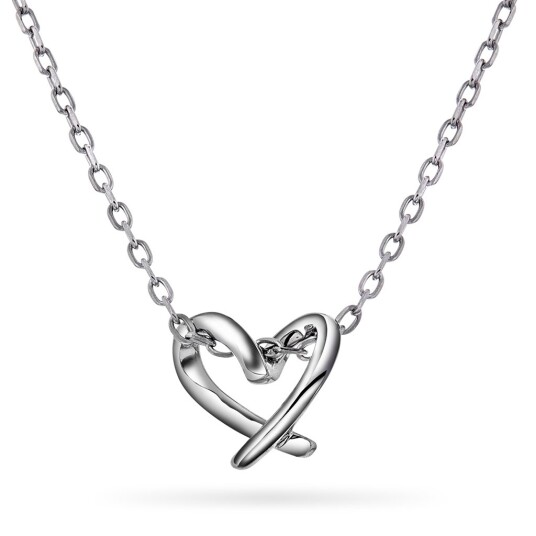 Pan Jewelry Hjertestrek smykke i 925 sølv Pan Jewelry Hjertestrek smykke i 925 sølv