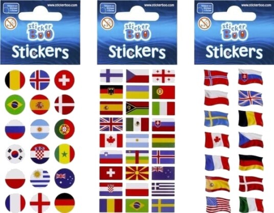 STICKERBOO STICKERS 66X180 S-BOO LANDSFLAGG PBH 120/1800 STICKERBOO STICKERS 66X180 S-BOO LANDSFLAGG PBH 120/1800