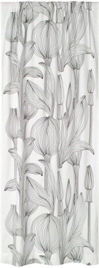 Marimekko Kukat Puhkeavat gardinlengde 135x245 cm White black