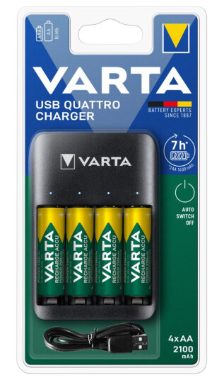 VARTA VERDI USB QUATTRO LADER 4XAA