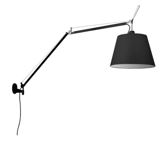 Artemide Tolomeo Mega Vegglampe m/Dimmer Ø420 Svart Artemide Tolomeo Mega Vegglampe m/Dimmer Ø420 Svart