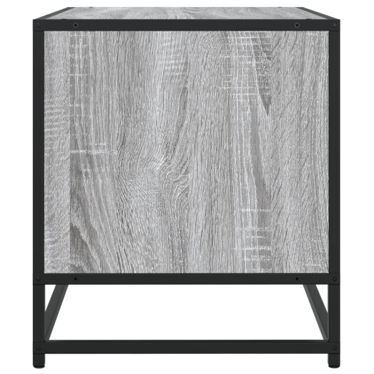 TV-benk grå sonoma 120,5x40x46 cm konstruert tre og metall 8721102839511