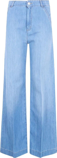 Seventy Dame Jeans Blå L,
