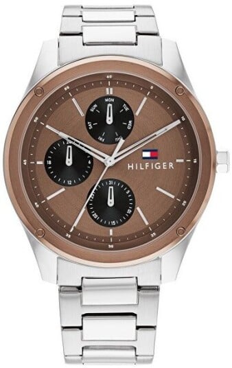 Tommy Hilfiger Herreklokke 1710533 Tyler Brun/Stål Ø43 mm Tommy Hilfiger Herreklokke 1710533 Tyler Brun/Stål Ø43 mm
