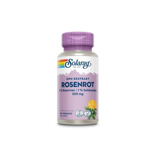 Solaray GPH rosenrot 500 mg 60 kapsler Solaray GPH rosenrot 500 mg 60 kapsler