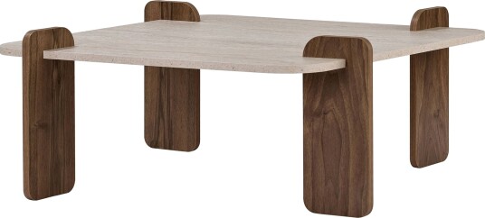 Coffee Table Nordure Travertin Valnöt -