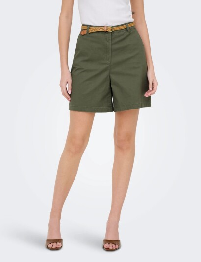 JDY Jdychicago Mw Bermuda Shorts Wvn Noos Khaki green S