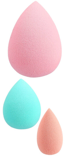 ilū Makeup Sponges Mini Medium Large 3 stk