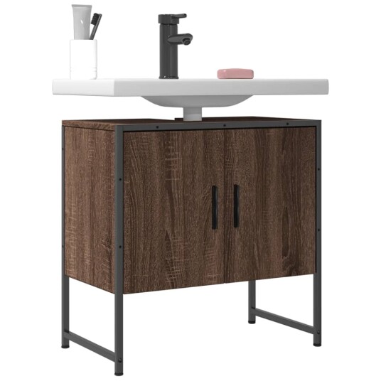 Servantskap brun eik 60x33x60 cm konstruert tre Servantskap brun eik 60x33x60 cm konstruert tre