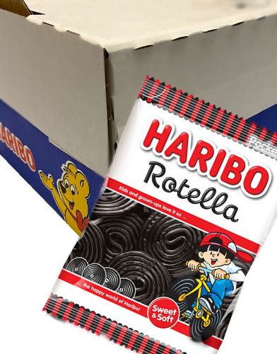 30 Poser Haribo Rotella Lakrisruller Hel Eske 30 Poser Haribo Rotella Lakrisruller Hel Eske