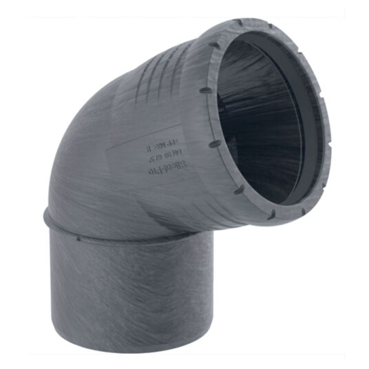 Geberit Silent pro PP Bend med en Muffe 75x75mm / 67.5°