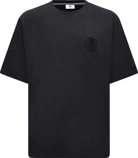 FILA Soraga Loose Graphic T Shirt BLACK XS