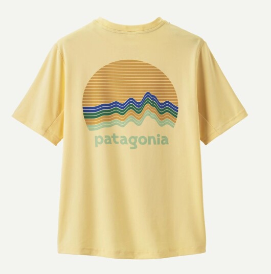 Patagonia Kids Cap SW T shirt Yellow L 12år