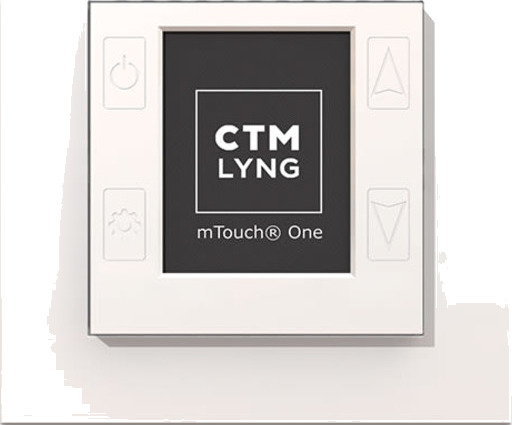 CTM Mtouch One 1P Termostat Og Regulator Hvit RAL9003 CTM Mtouch One 1P Termostat Og Regulator Hvit RAL9003