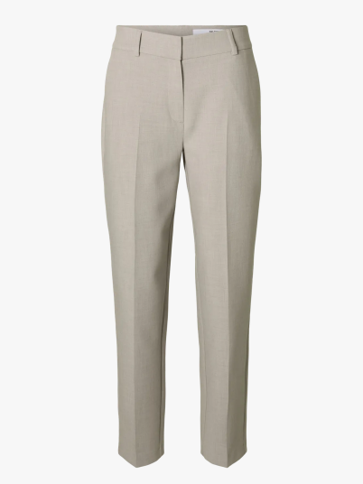 Selected Femme Rita-Ria Mid Waist Crop Pant Beige 42 Selected Femme Rita-Ria Mid Waist Crop Pant Beige 42