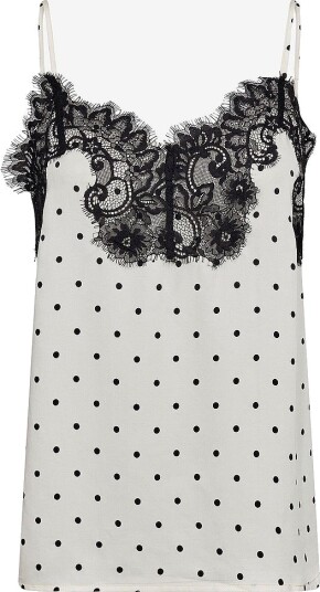 co’couture Undertøystopp Amelicc Dot Lace Singlet Natur