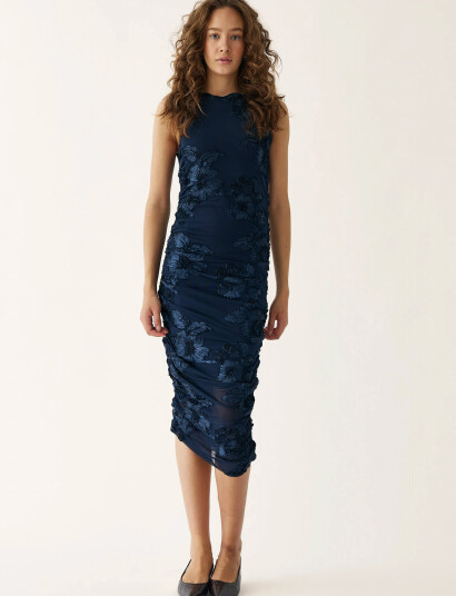 Noella Lavinia Dress - Navy - L