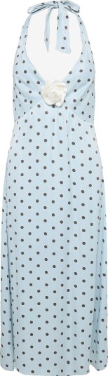 Sleeper Jardin Halterneck Maxi Dress   BLUE&BROWN   XS