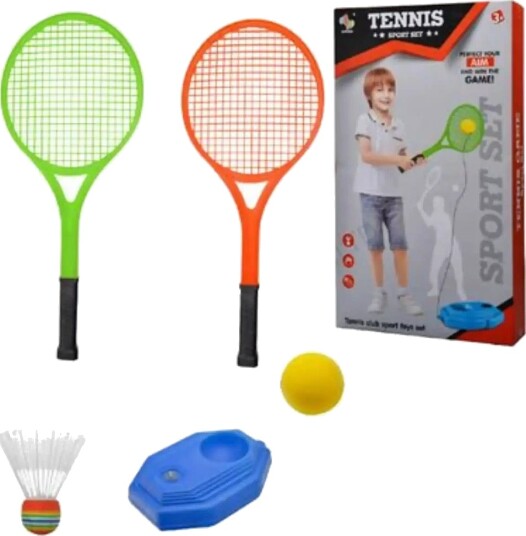 Suntoy Tennisrack Och Trainer Med Två Bollar Multi/Patterned