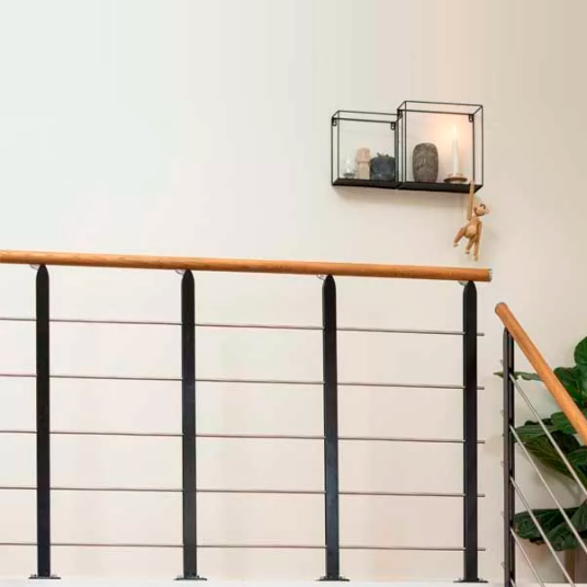 Dolle Gelender Til Repos Design Eik Hvit Oljet Startkit Svart
