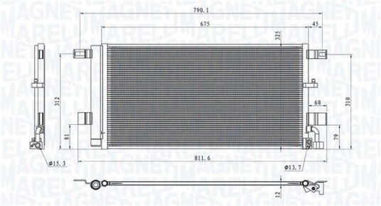 Kondensator MAGNETI MARELLI 350203100100 Kondensator MAGNETI MARELLI 350203100100