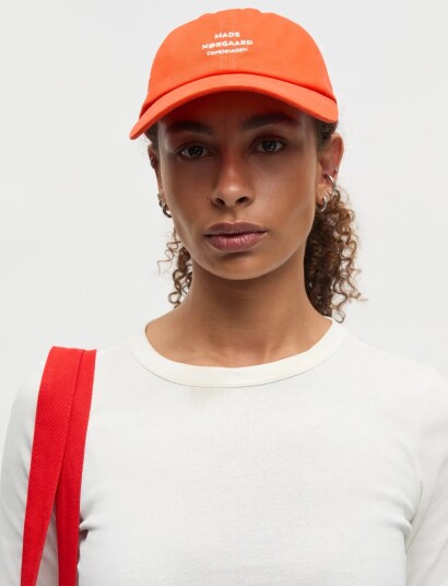 Mads Nørgaard Soft Twill Cash Cap Orange ONE SIZE Mads Nørgaard Soft Twill Cash Cap Orange ONE SIZE