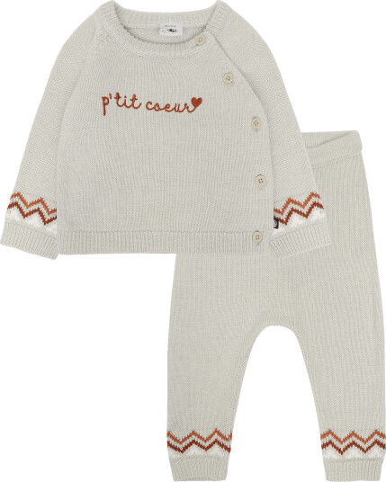 Petit Bateau Ensemble Long Cream 60 Petit Bateau Ensemble Long Cream 60
