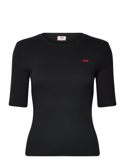 Levi"s® Luca Slim Tee Caviar Rib Knit - Black - XXS