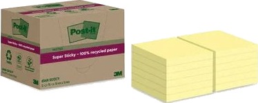 3M Sticky Note Super Sticky Recycling 654 Rss12cy Ge 12 St. 654 Rss12cy