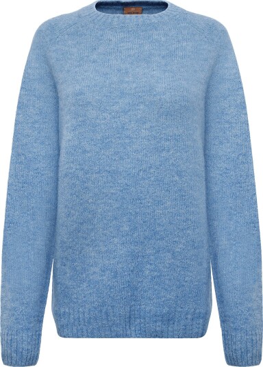 Mos Mosh Gallery Mmgcarlos Crew Neck Knit LIGHT BLUE MELANGE S
