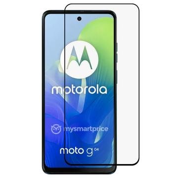 Motorola Moto G04 Full Cover Beskyttelsesglass Svart Kant