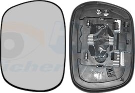 VAN WEZEL 5377837 Speilglass, ytterspeil