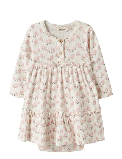 Lil"Atelier Nbfgago Sum Ls Body Dress Lil   Cream   56