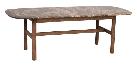 Rowico Home Hammond salongbord Brun eik/brun marmor 135 x 62 cm Brun Rowico Home Hammond salongbord Brun eik/brun marmor 135 x 62 cm Brun