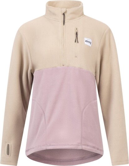 Eivy Women's Techlight Halfzip Fleece Sand / Faded Woodrose L