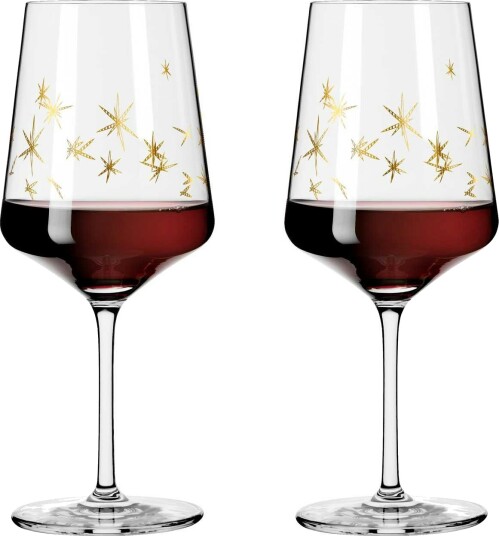 Ritzenhoff Celebration Deluxe Rødvinsglass Stars 2 pk 54 cl