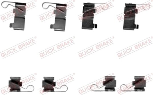 Tilbehørsett, skivebremse belegg QUICK BRAKE 109-1699