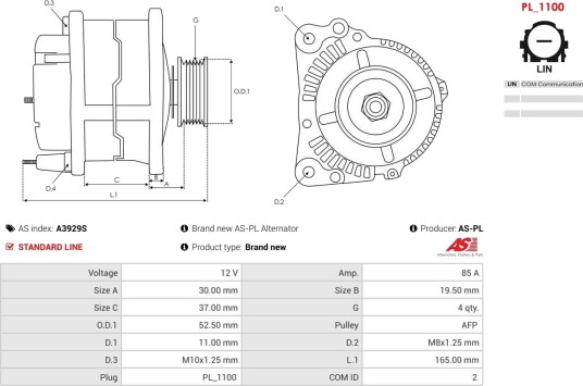 AS PL A3929S Dynamo